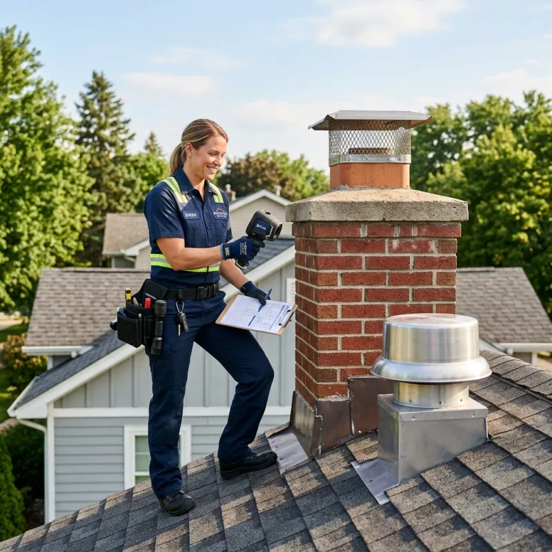 Technician inspecting a Langwarrin roof cavity and ductwork for a dead bird